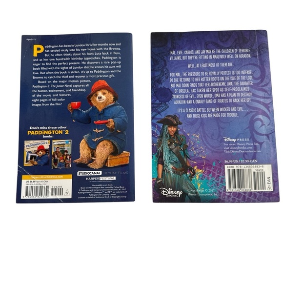 Bundle of two chapter books kids paddington 2 and Disney descendants 2 EUC - Picture 2 of 6